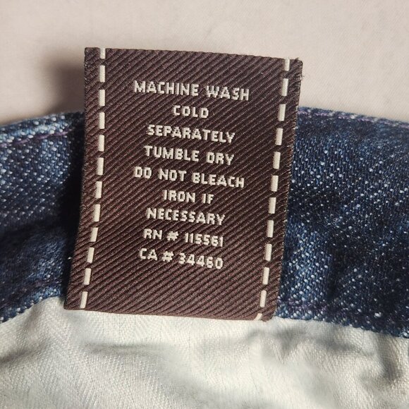 7 For All Mankind Denim Jeans Women's 29 A Pocket Flare Bootcut Distressed Pants - Picture 10 of 10